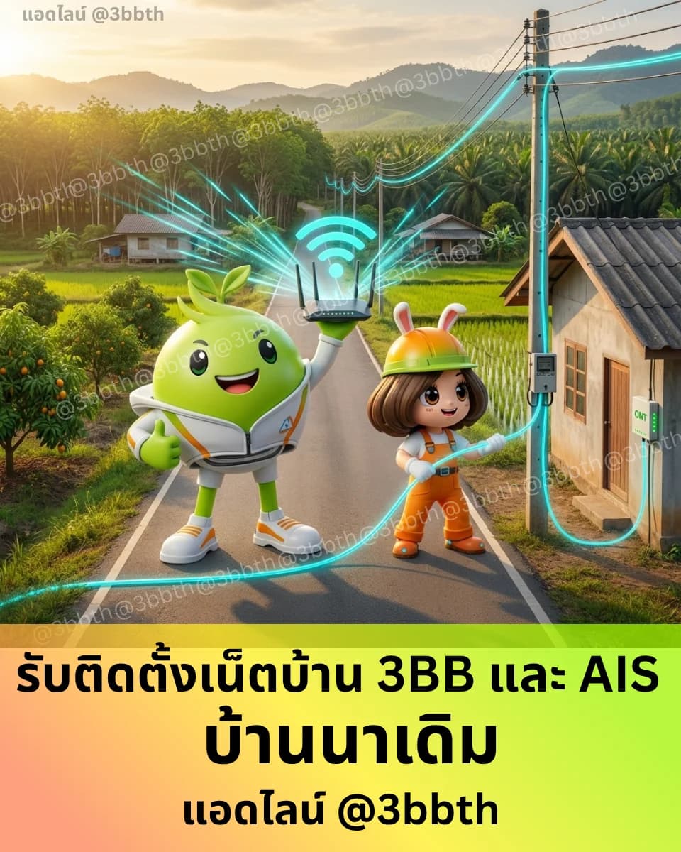 3BB เน็ตบ้านไฟเบอร์ อำเภอบ้านนาเดิม สุราษฎร์ธานี