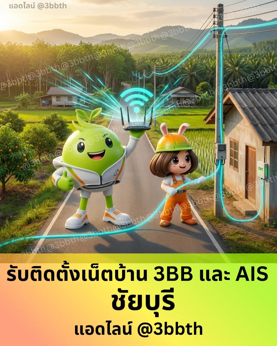 3BB เน็ตบ้านไฟเบอร์ อำเภอชัยบุรี สุราษฎร์ธานี