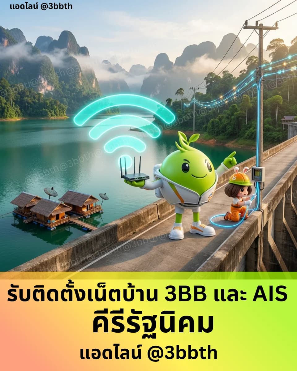 3BB เน็ตบ้านไฟเบอร์ อำเภอคีรีรัฐนิคม สุราษฎร์ธานี