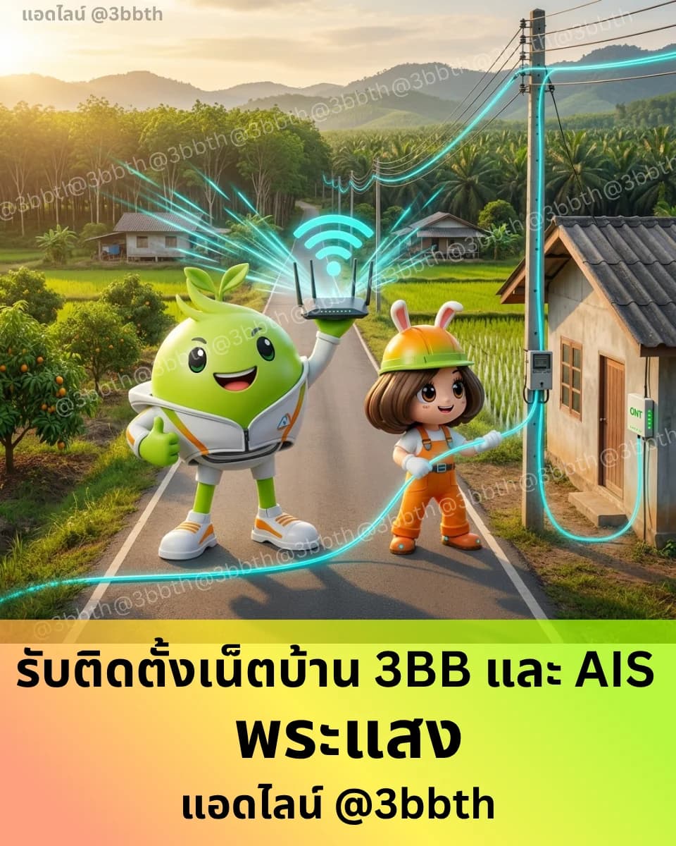 3BB เน็ตบ้านไฟเบอร์ อำเภอพระแสง สุราษฎร์ธานี