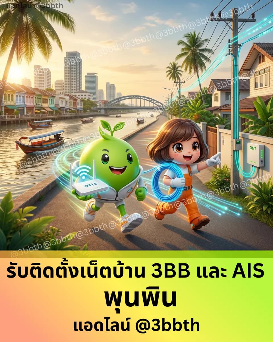 3BB เน็ตบ้านไฟเบอร์ อำเภอพุนพิน สุราษฎร์ธานี