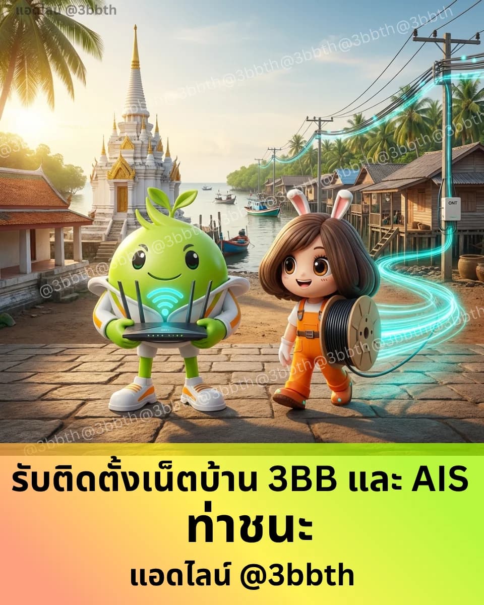 3BB เน็ตบ้านไฟเบอร์ อำเภอท่าชนะ สุราษฎร์ธานี