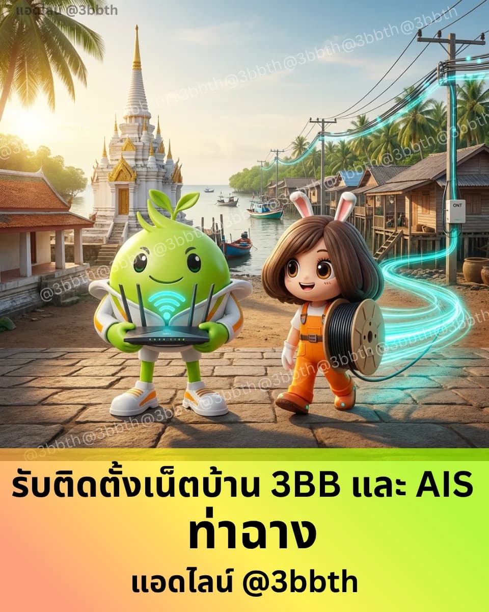 3BB เน็ตบ้านไฟเบอร์ อำเภอท่าฉาง สุราษฎร์ธานี